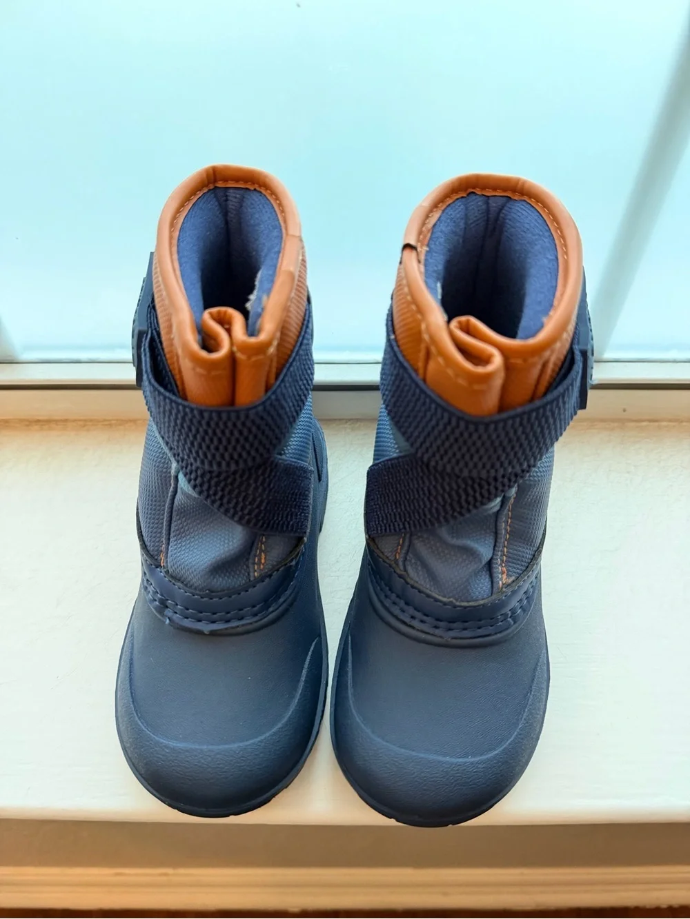 Carter's Navy, Light Blue & Orange Toddler Snow Boots - Picture 3 of 5
